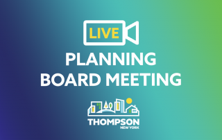 The Town of Thompson is hosting a virtual board meeting.