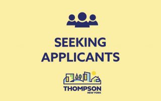 The Town of Thompson in New York is seeking applicants.