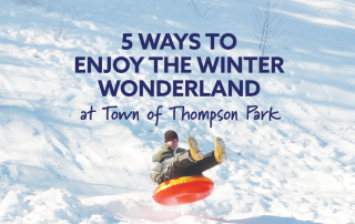 5 ways to enjoy the winter wonderland in the Town of Thompson Park