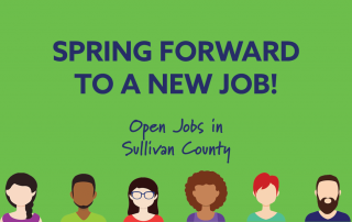 Spring forward to a new job! View open jobs in Sullivan County.