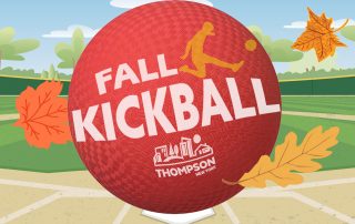 Thompson is hosting a free kickball event for kids and adults on November 5th 2022