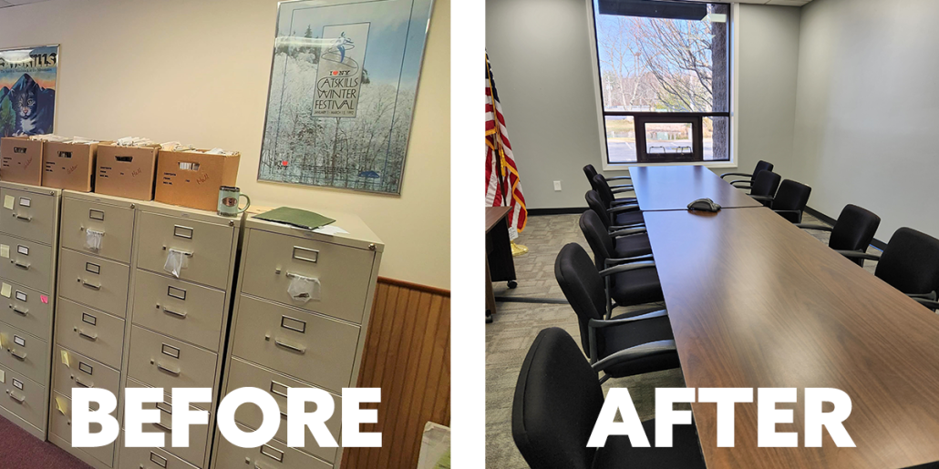Before and After Planning Department File Removal