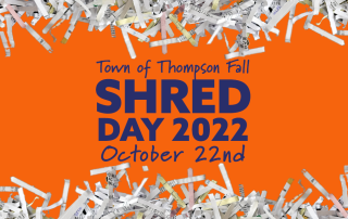 Town of Thompson Shred Day is October 22nd 2022