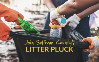 Get supplies and disposal vouchers for the Sullivan County Litter Pluck