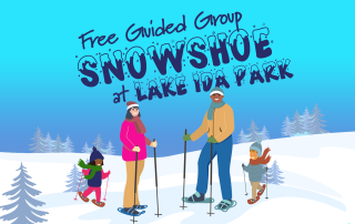 Snowshoe at Lake Ida Park